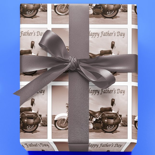 Happy Father's Day Harley Davidson Geschenkpapier (Von Creator hochgeladen)