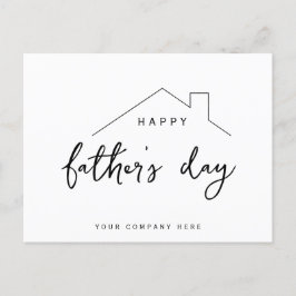Happy Father's Day House Realty Postkarte