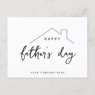 Happy Father's Day House Realty Postkarte