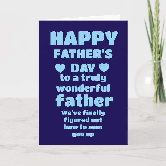 Happy Father's Day Karte (Vorderseite)