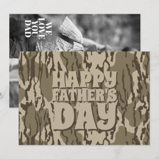 Happy Father's Day Karte mit Bottom Land Tarnmuste