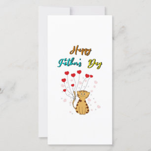 Happy Father's Day Kitty Vater Daddy Geschenk Katz Ankündigung