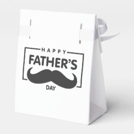 Happy Father's Day Mustache | Favor Box Geschenkschachtel