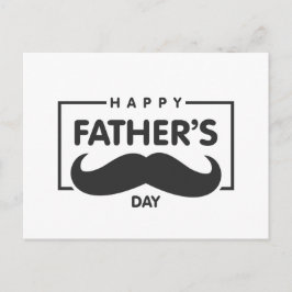 Happy Father's Day Mustache | Postkarte
