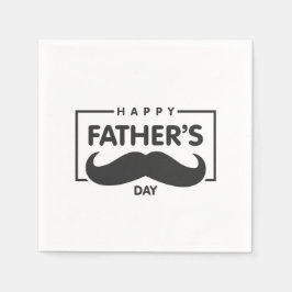 Happy Father's Day Mustache | Serviette