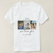 Happy Father's DAY-Niedlich Foto Collage T - Shirt