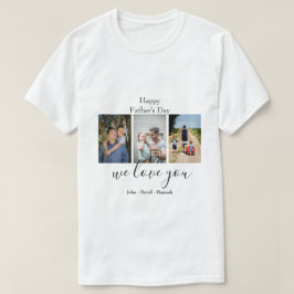 Happy Father's DAY-Niedlich Foto Collage T - Shirt