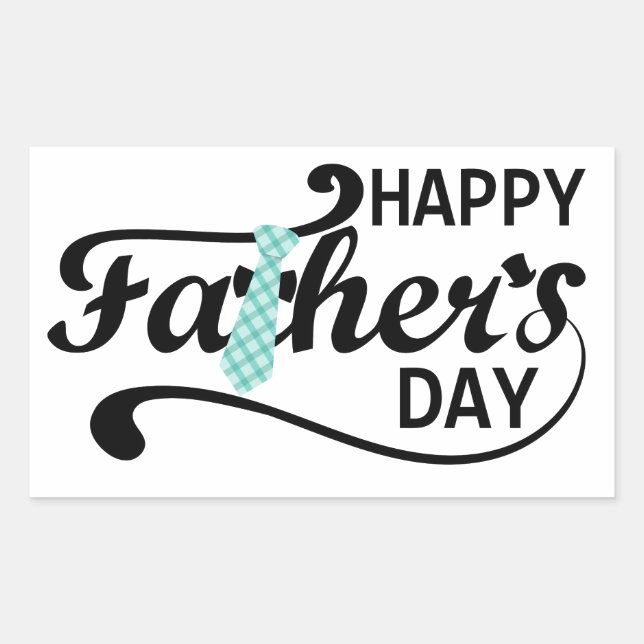 Happy Father's Day Square Sticker (Vorderseite)