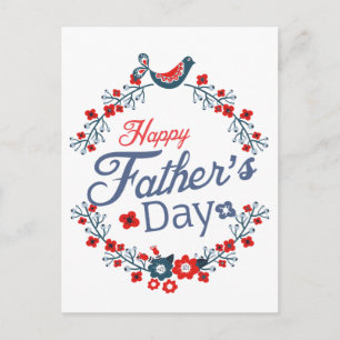 Happy Father's Day Sticker Postkarte