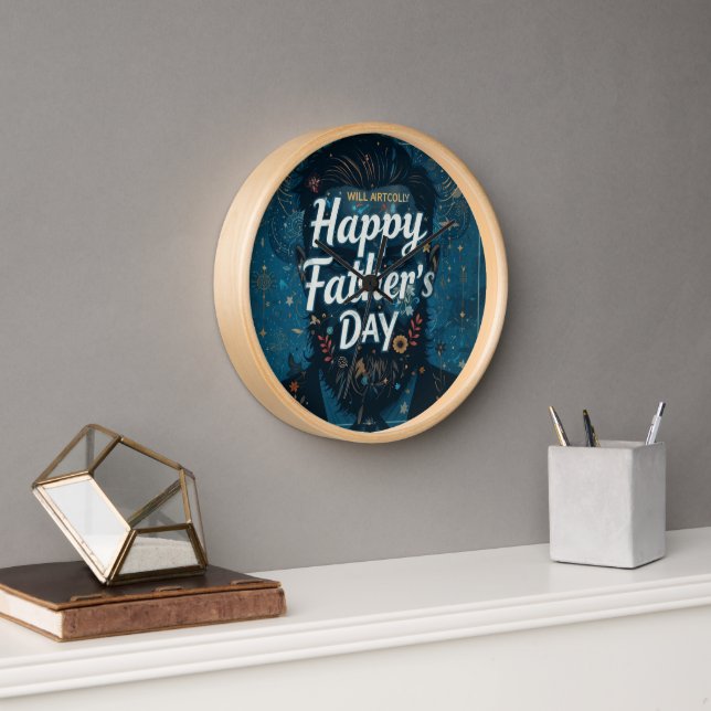 Happy Father's Day Uhr (Büro)
