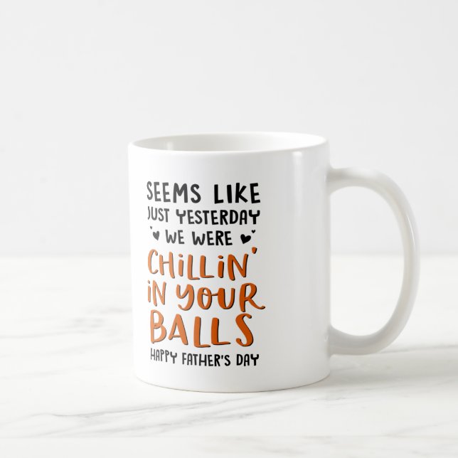 Happy Father's Day von kleinen Hosen Kaffeetasse (Rechts)