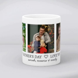Happy Father's Day World's Best Vater 3 Foto Kaffeetasse