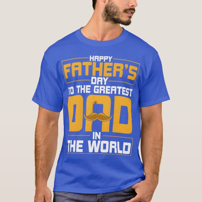 Happy Father's Dayohe Bester Vater Mens Father T-Shirt (Vorderseite)