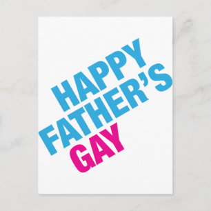 Happy Father's Gay Postkarte
