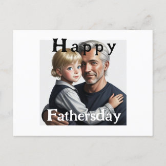Happy Fathersday. Fijne vaderdag Postkarte