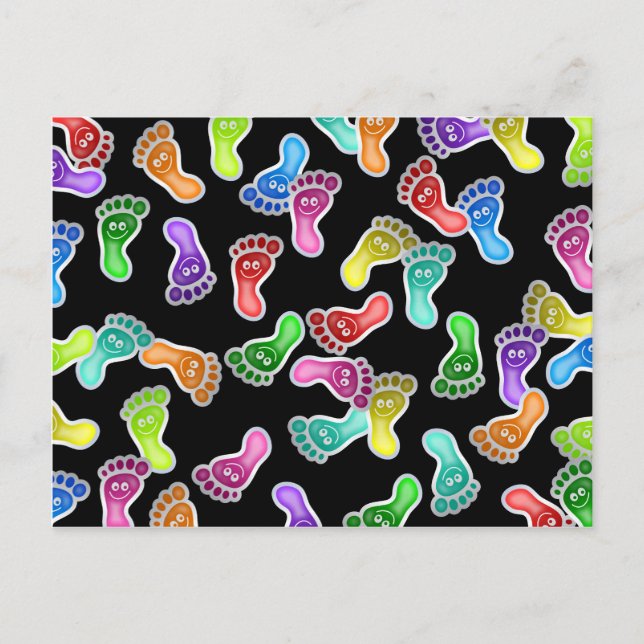 Happy Feet Wallpaper Postkarte (Vorderseite)