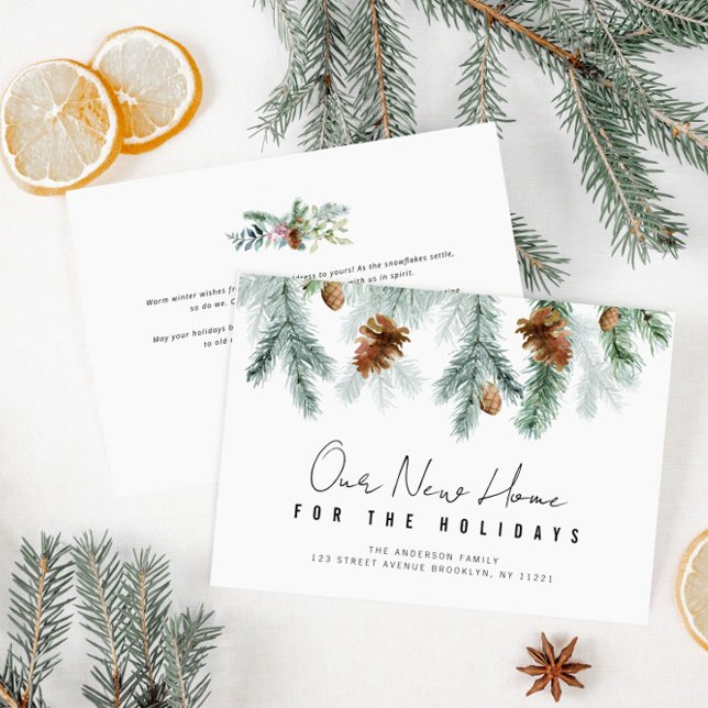 Happy Ferien Grün Bewegende Ankündigungskarte Feiertagskarte (Von Creator hochgeladen)