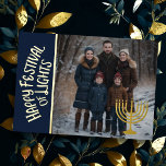 Happy Festival of Lights and Your Foto Menorah<br><div class="desc">Happy Festival of Lights and Your Foto Menorah</div>