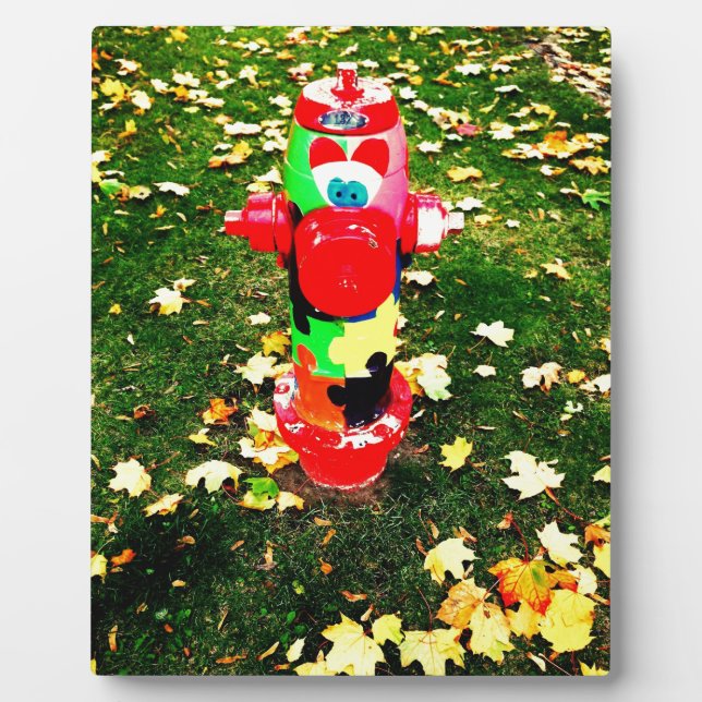 Happy Fire Hydrant Fotoplatte (Vorderseite)