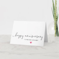 Happy First Anniversary Card für Husband Boyfriend