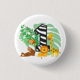 Happy First Birthday Baby! Button