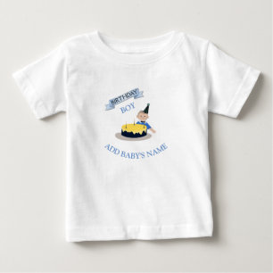 Happy First Birthday Niedlich Baby Boy individuell T-shirt