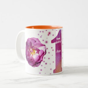 Happy First Birthday Zwei-Tone-Tasse Zweifarbige Tasse