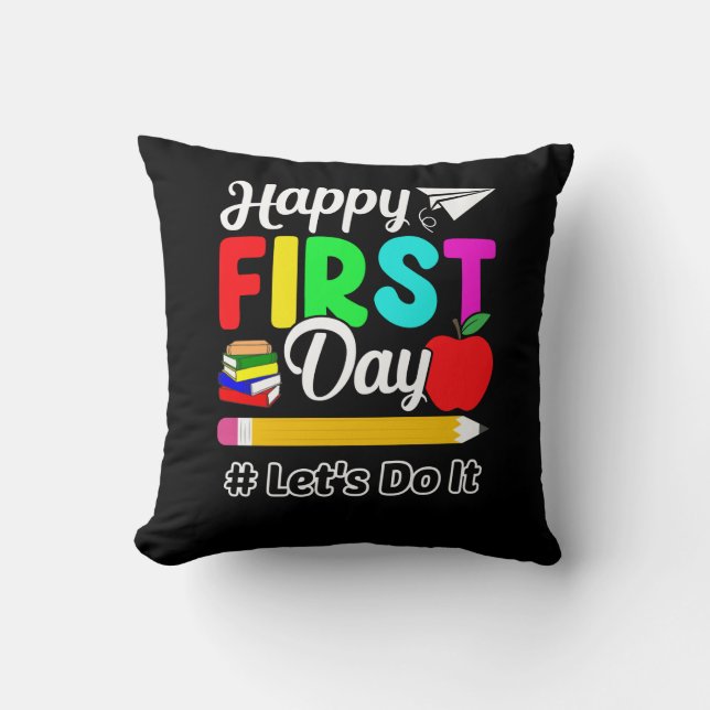 Happy First Day Kissen (Vorderseite)