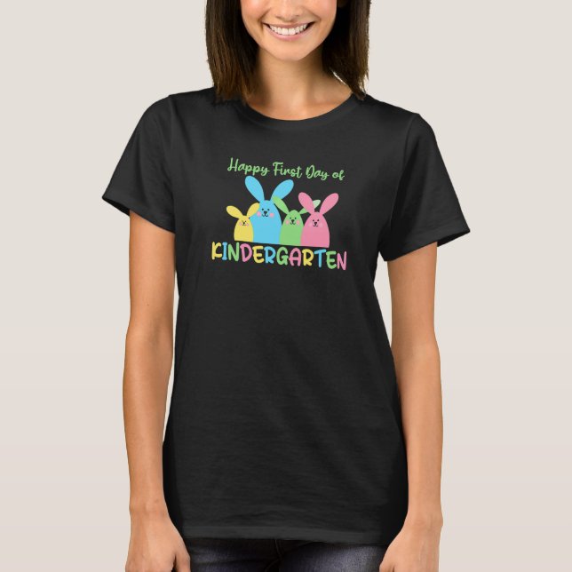 Happy first Day of Kindergarten   T-Shirt (Vorderseite)