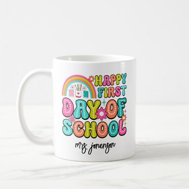 Happy First Day of School  Kaffeetasse (Links)