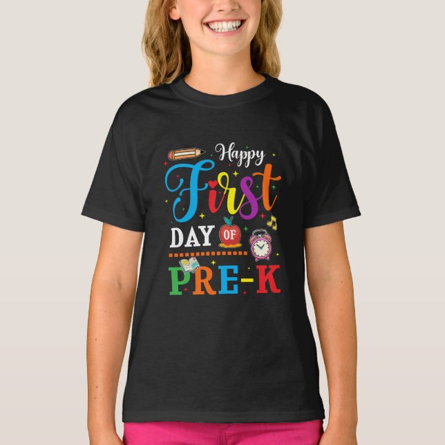 Happy First Day of School T shirt (Vorderseite)
