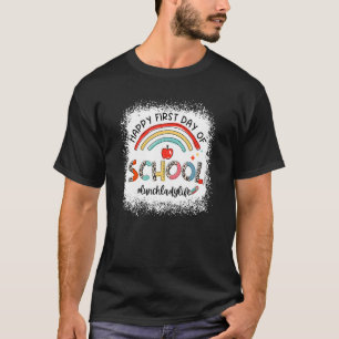 Happy First Day School Mittagessen Lady Life Leopa T-Shirt
