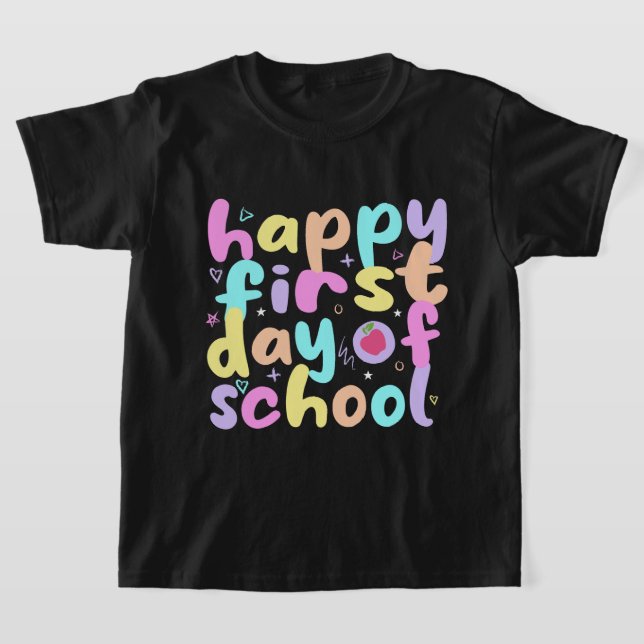 Happy First Day Shirt Retro (Ablage )