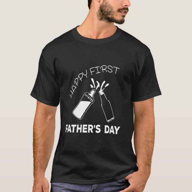Happy First Father s Day Long Sleeve T-Shirt (Vorderseite)