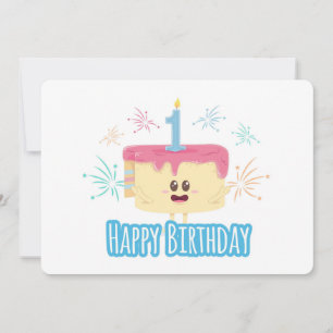 Happy First Geburtstag Feiertagskarte