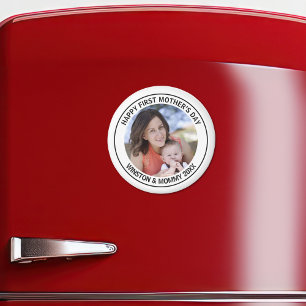 Happy First Mother Day Custom Foto & Text Magnet