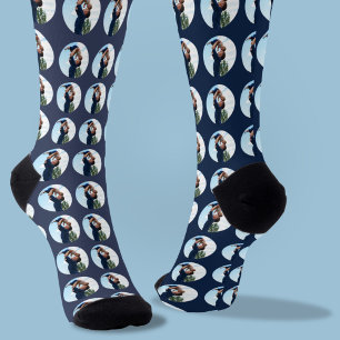 Happy First Vatertag Custom Foto & Text Socken
