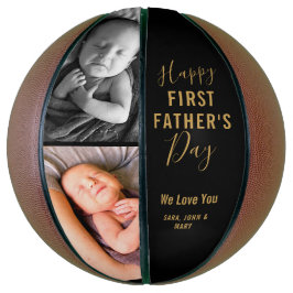 Happy First Vatertag Modernes Schwarzes 2 Foto Nam Basketball