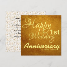 Happy First Wedding Jubiläum für mein Ehemann