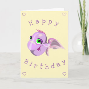 Happy Fish Birthday Card Karte