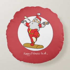 Happy Fitness Übung Weihnachten mit dem Weihnachts Rundes Kissen