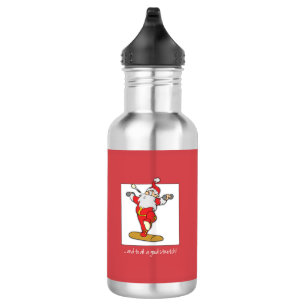 Happy Fitness Übung Weihnachten mit dem Weihnachts Trinkflasche