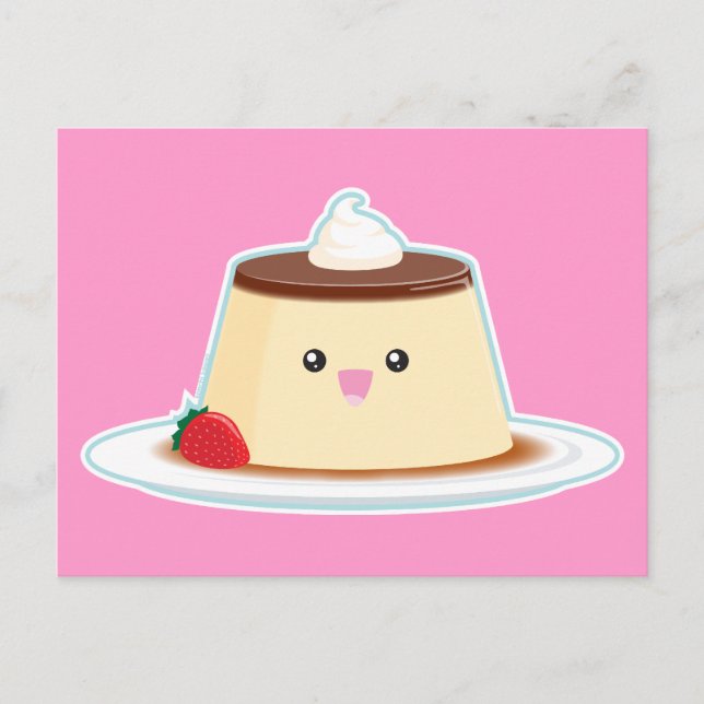 Happy Flan Postkarte (Vorderseite)