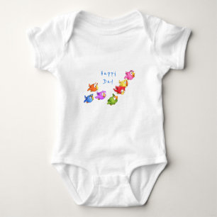 Happy Flying Birds Baby Bodysuit Sparrows Strampler
