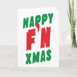 Happy F'N Xmas Feiertagskarte