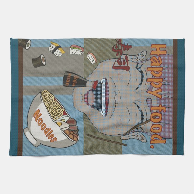 Happy Food Geschirrtuch (Horizontal)