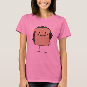 Happy Foods lächelnd Sandwich T-Shirt