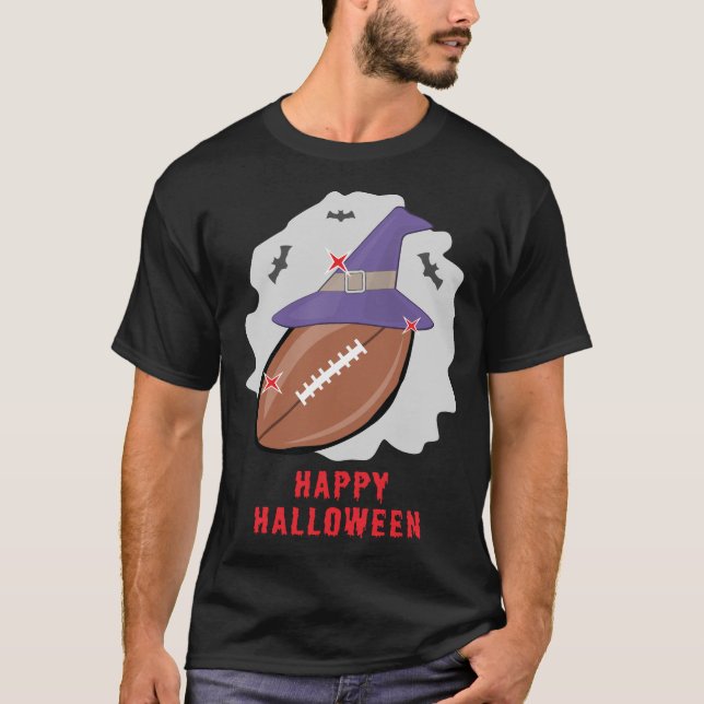 Happy Football Halloween - Funny T-Shirt (Vorderseite)