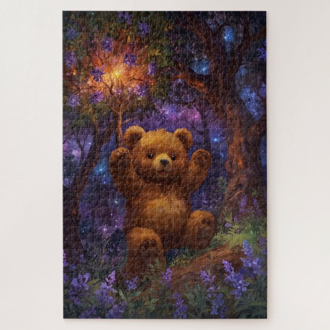 Happy Forest Teddy Bar Art Puzzle (Vertikal)