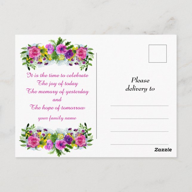 Happy Founder's Day Postkarte (Rückseite)